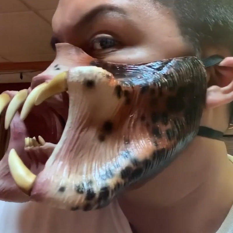 The Cannibal — Latex Half Face Mask for Those Who Dress with Intent