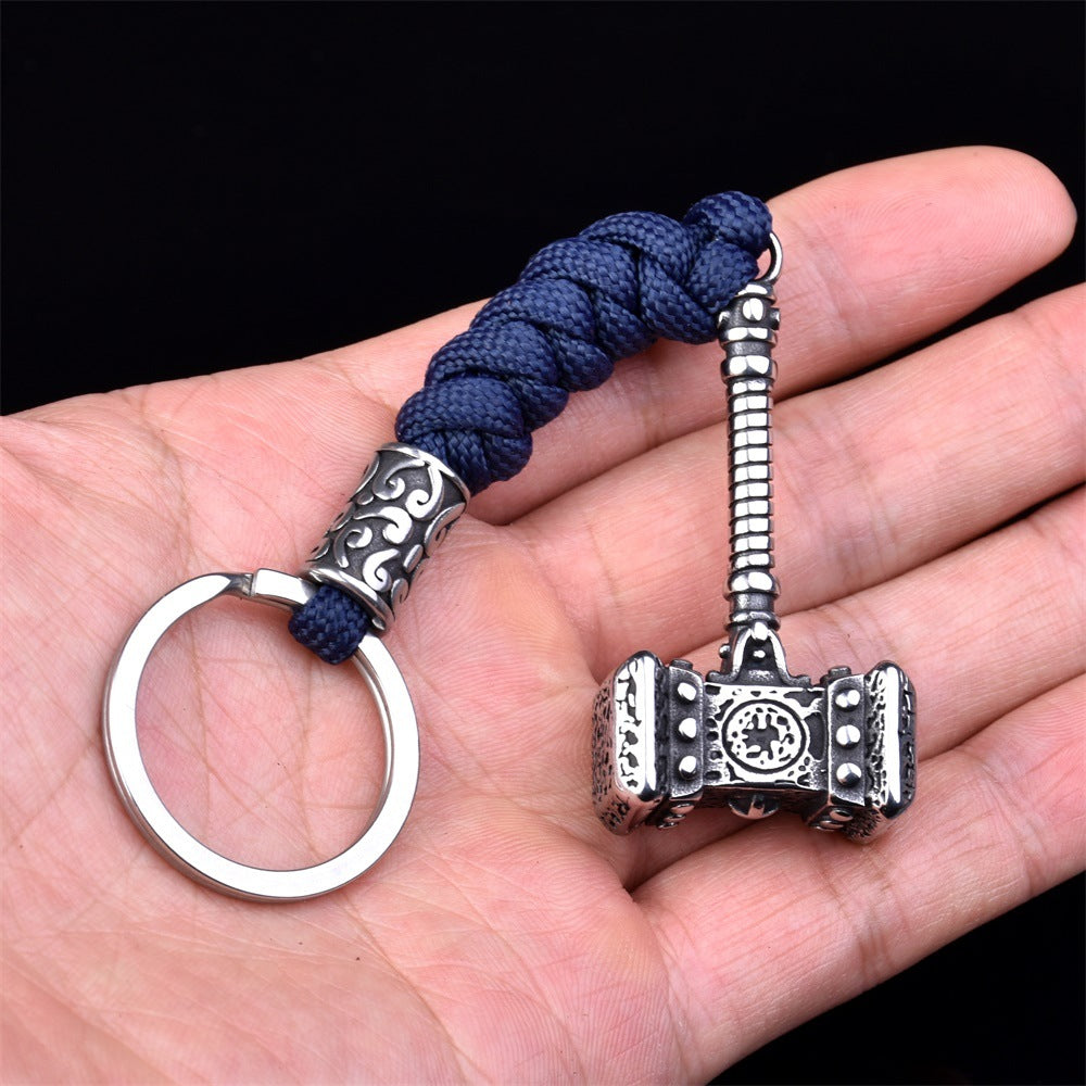 Mjölnir Hammer Keychain - Viking Talisman