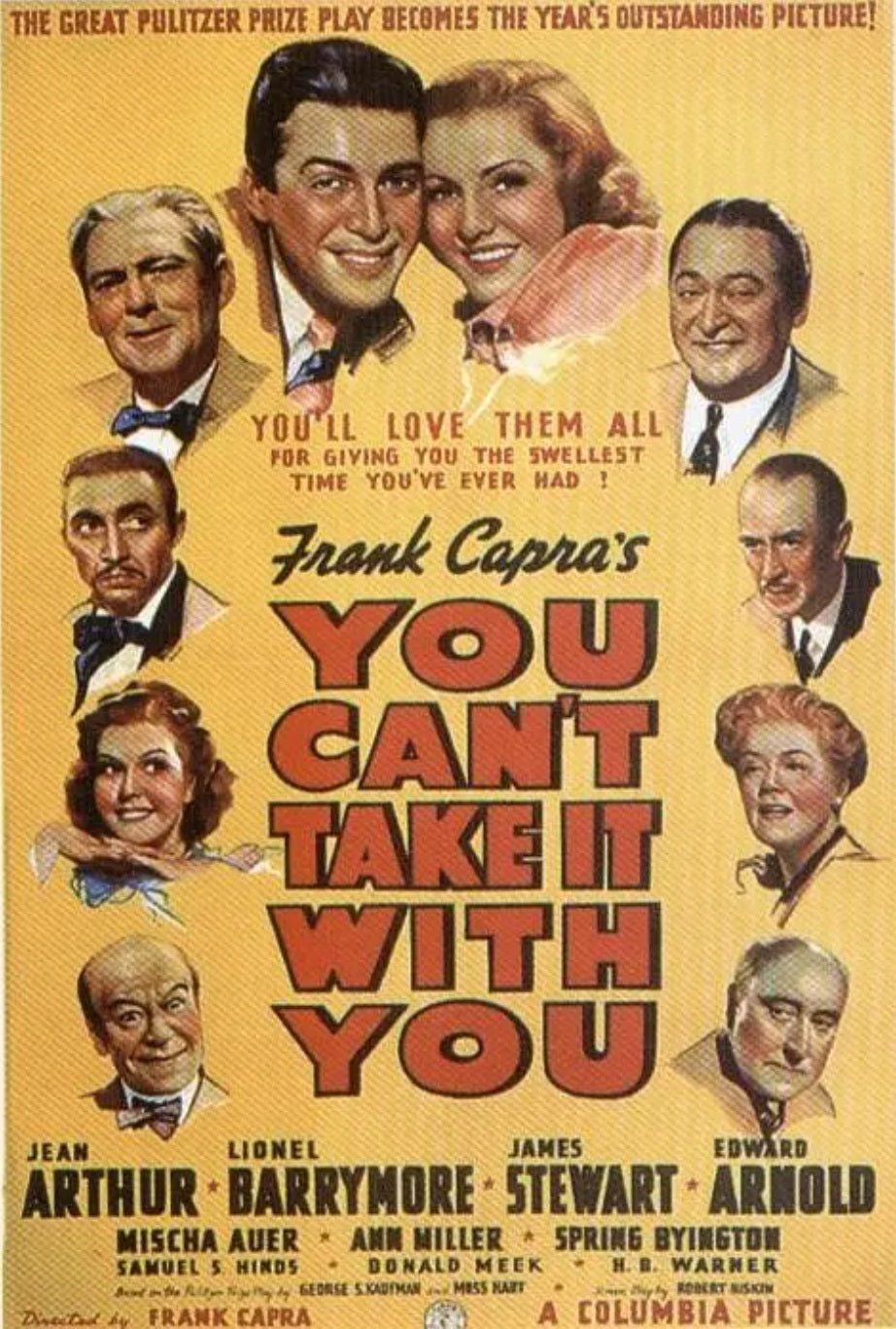 The world needs a dose of optimism - 'You Can't Take It with You'