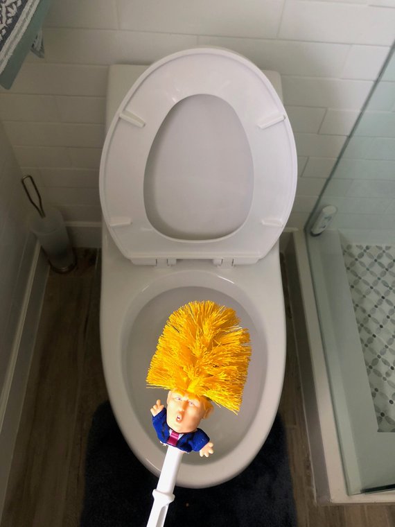 Trump Toilet Brush - Political Satire Gag Gift