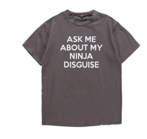 Ninja Disguise Flip-Up Tee - Interactive Joke Shirt