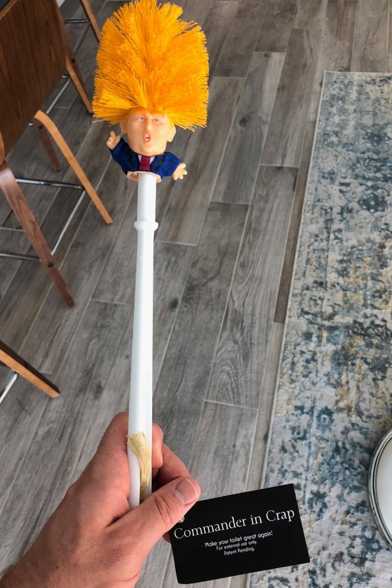 Trump Toilet Brush - Political Satire Gag Gift