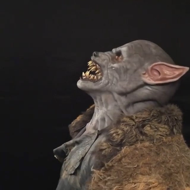 Moving Jaw Beast Mask: Hand-Finished Articulated Creature