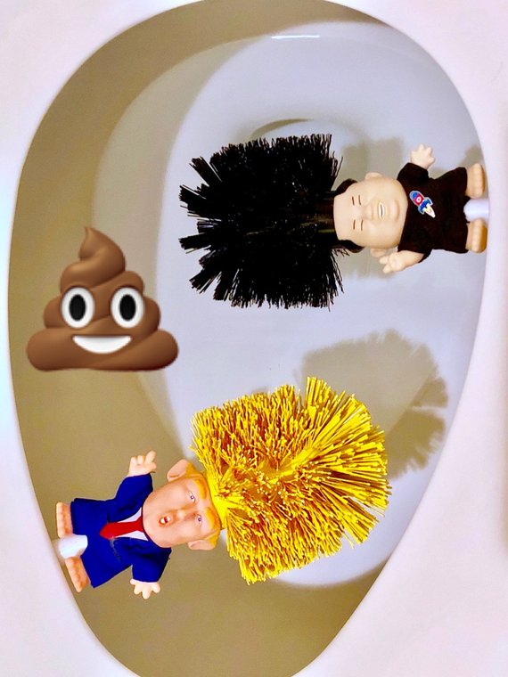 Trump Toilet Brush - Political Satire Gag Gift