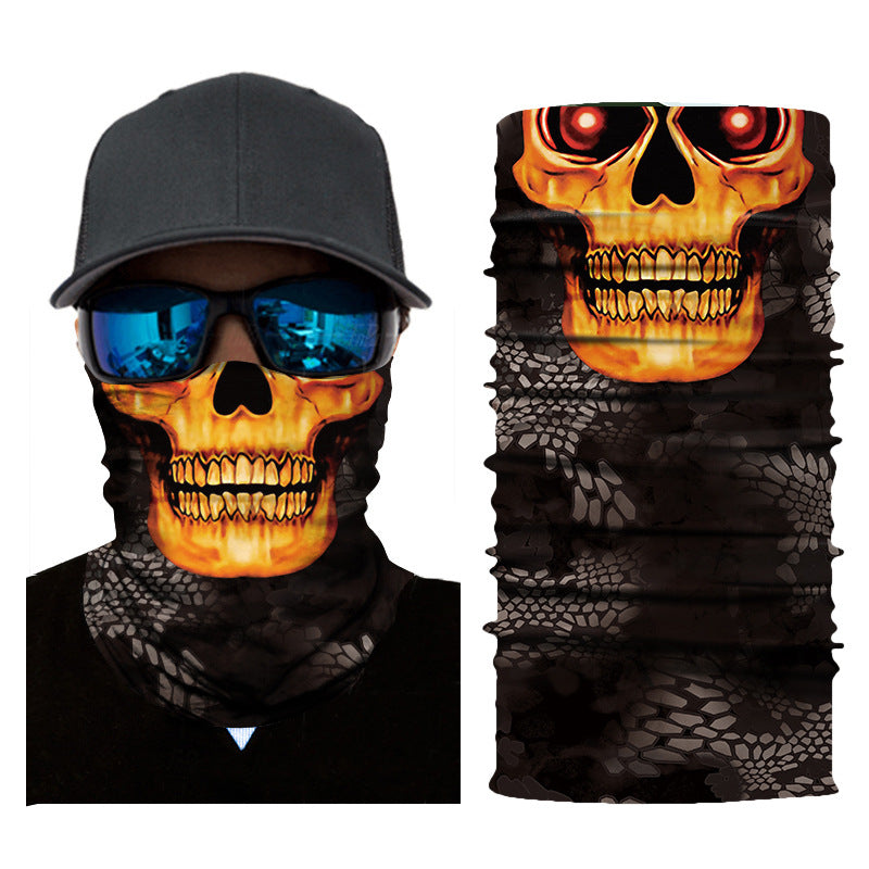 Sun & Wind Riding Mask — Graphic Face Cover for Outdoor Wanderers