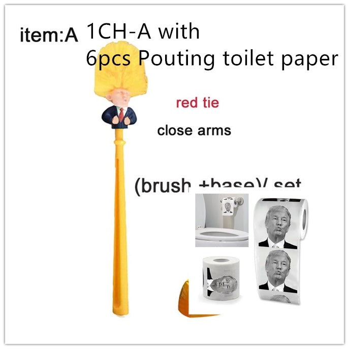 Trump Toilet Brush - Political Satire Gag Gift