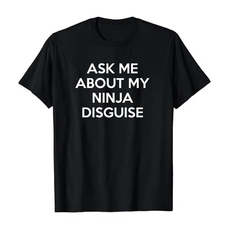Ninja Disguise Flip-Up Tee - Interactive Joke Shirt