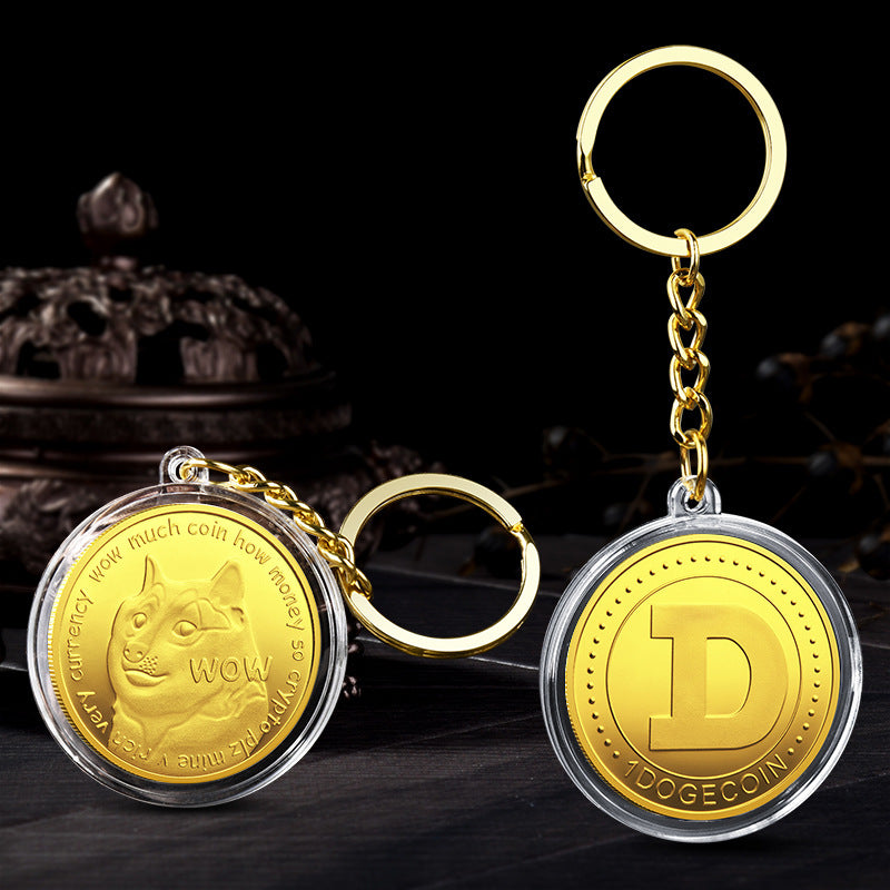 Dogecoin Keychain - Internet Culture Artifact