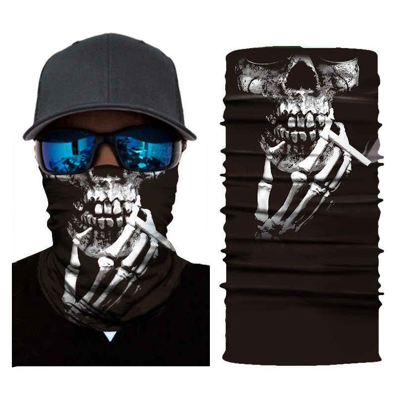 Sun & Wind Riding Mask — Graphic Face Cover for Outdoor Wanderers
