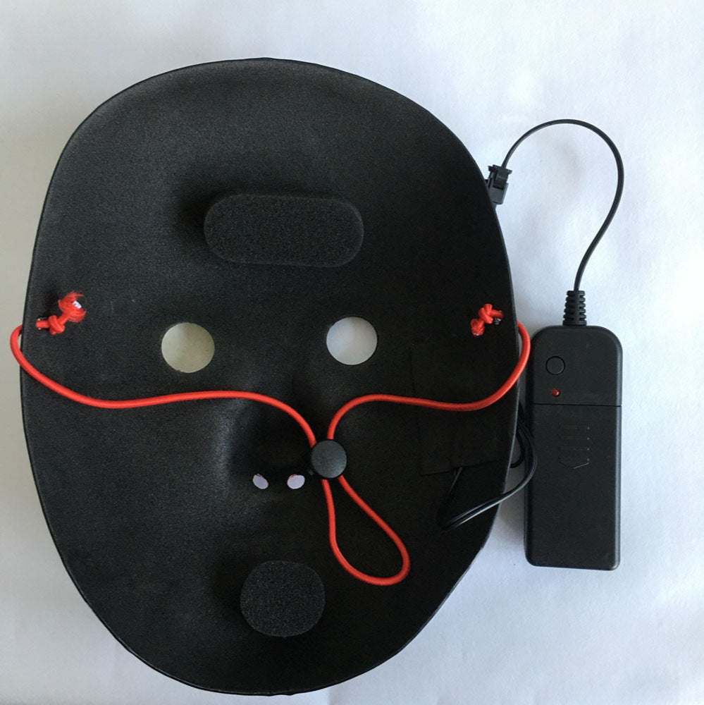 Glowing Skull Mask — Light-Up Halloween Face Cover