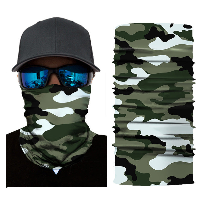 Sun & Wind Riding Mask — Graphic Face Cover for Outdoor Wanderers