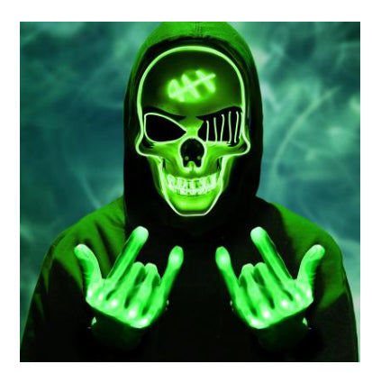 The Glowing One-Eyed Pirate — LED Halloween Mask That Owns the Room