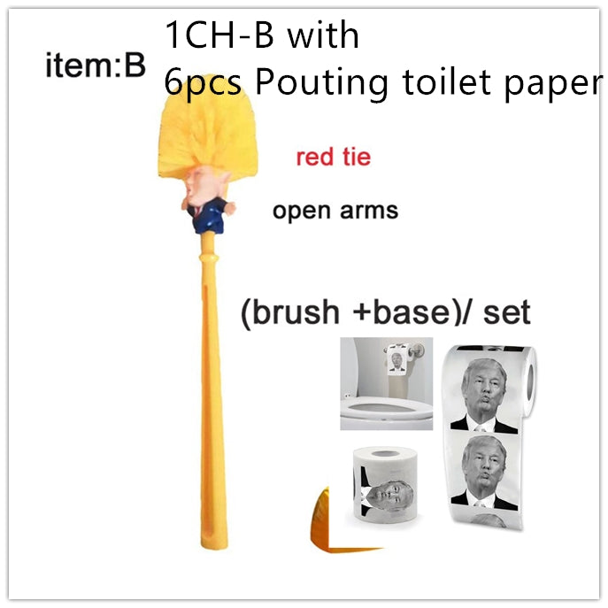 Trump Toilet Brush - Political Satire Gag Gift