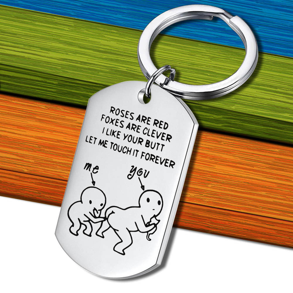 Stainless Steel Dog Tag with Funny Sayings