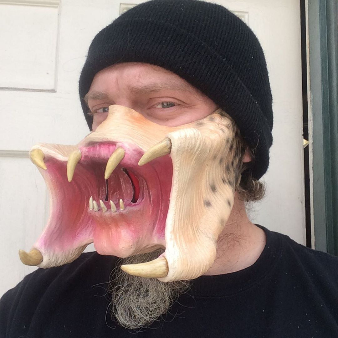 The Cannibal — Latex Half Face Mask for Those Who Dress with Intent