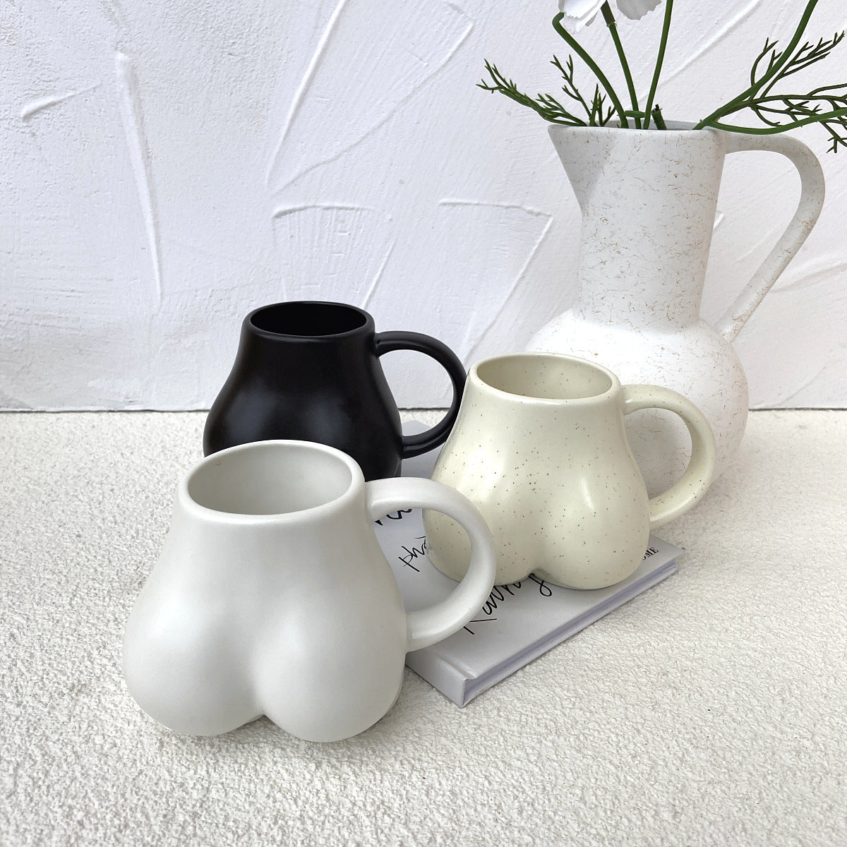 Butt-Shaped Ceramic Mug - Cheeky Coffee Cup