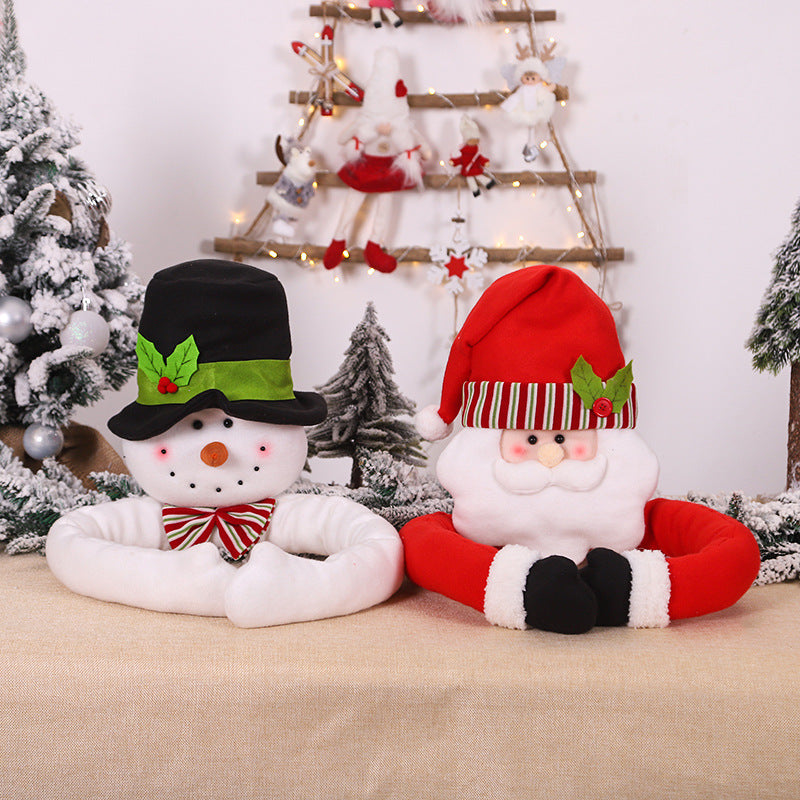 Santa Claus Figurine Tree Top Star Snowman Christmas Tree Ornament
