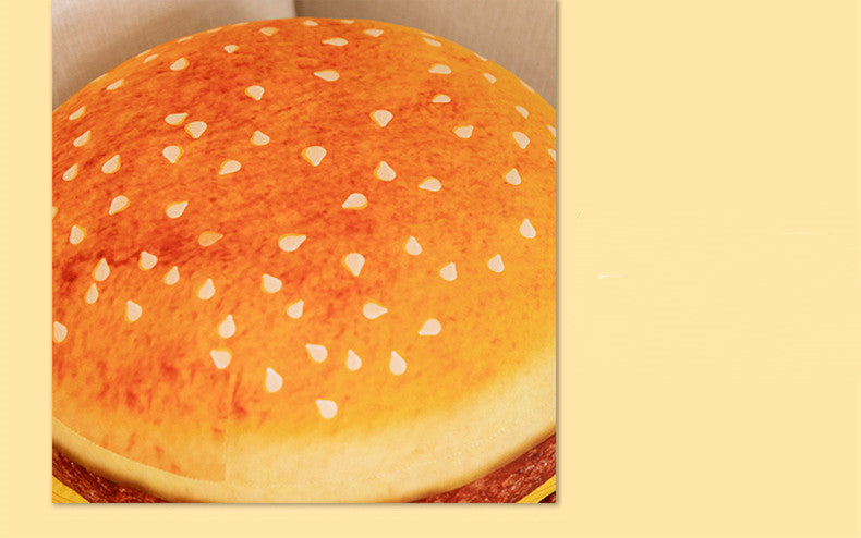 Giant Burger - Shaped Plush Pillow: Comfy and Fun Decor for Your Space