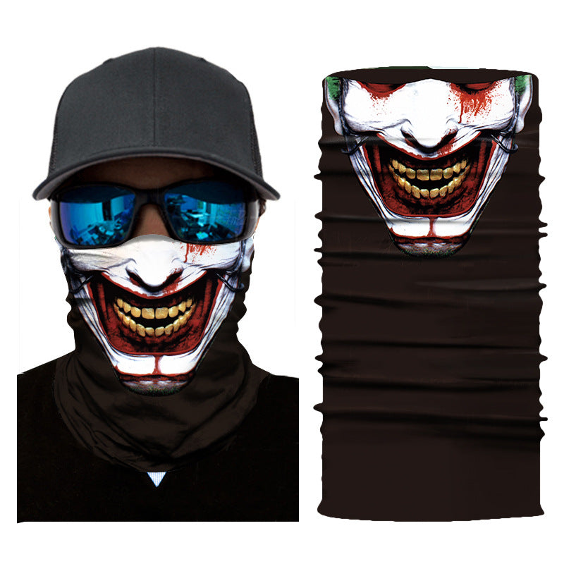 Sun & Wind Riding Mask — Graphic Face Cover for Outdoor Wanderers