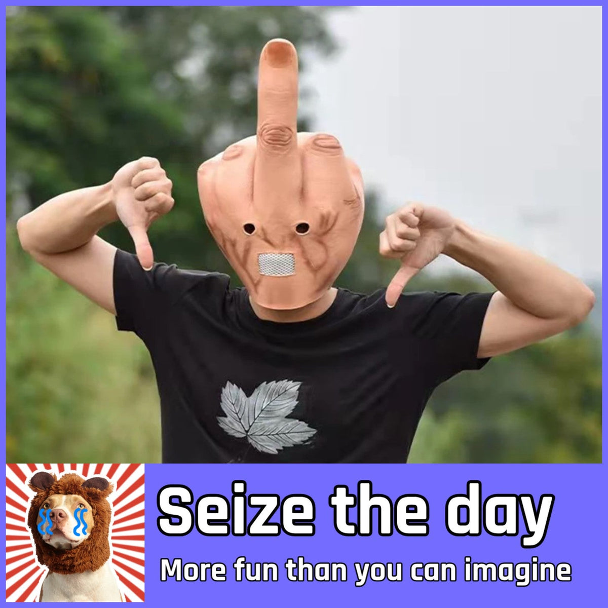 The Full-Head Middle Finger Mask (A Statement, Not a Costume)