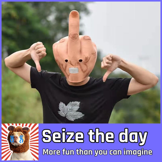 The Full-Head Middle Finger Mask (A Statement, Not a Costume)
