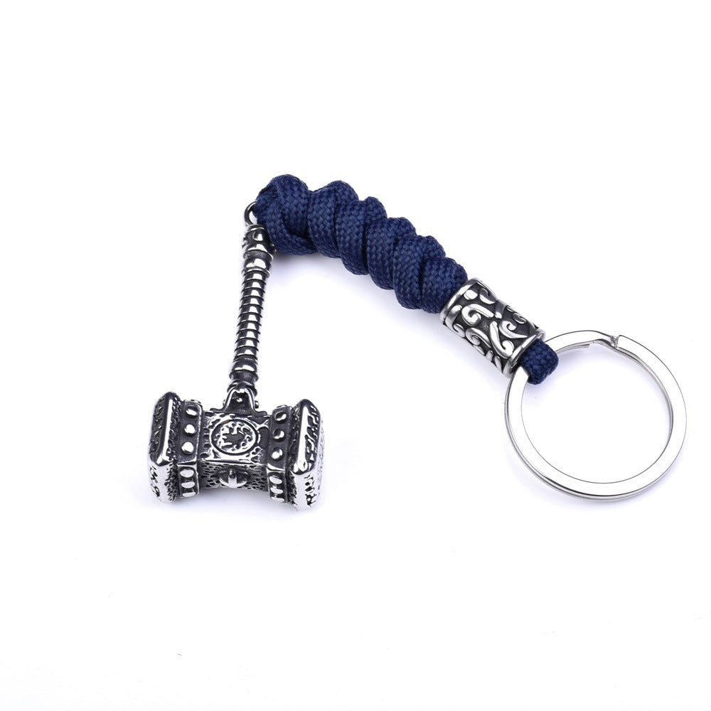 Mjölnir Hammer Keychain - Viking Talisman