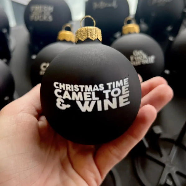 Funny Christmas Ornament Black Decorations
