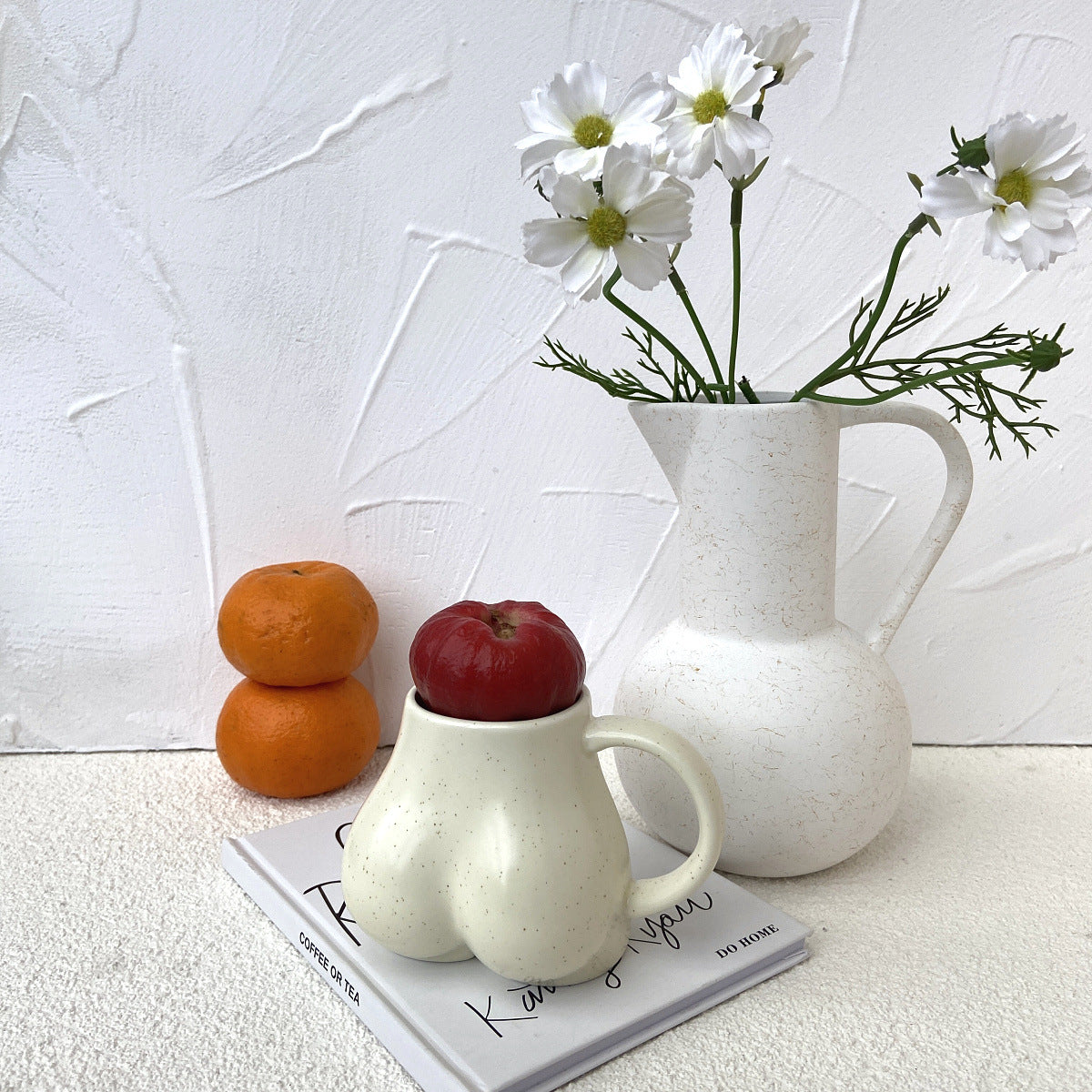 Butt-Shaped Ceramic Mug - Cheeky Coffee Cup