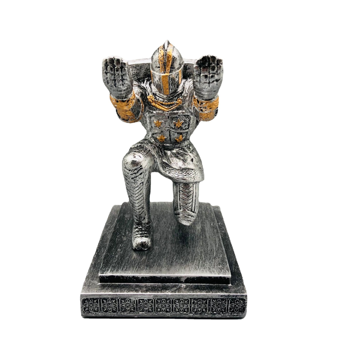 Shield Knight Pen Holder - Medieval Desk Guardian