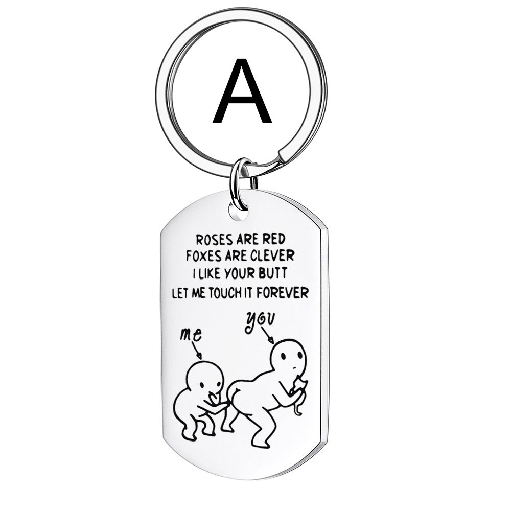 Stainless Steel Dog Tag with Funny Sayings